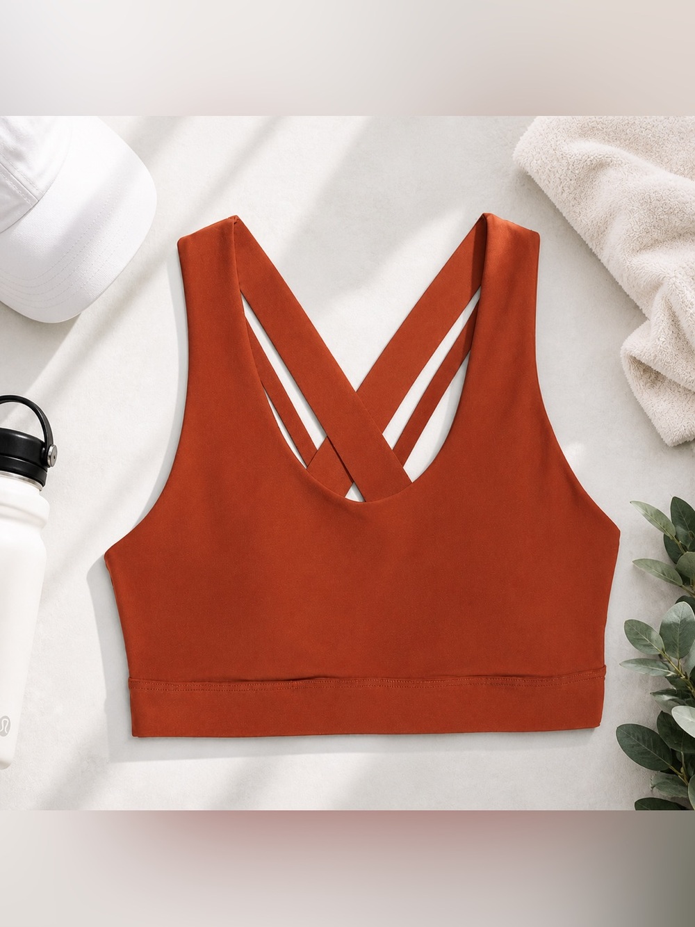 Old Navy Rust-Brown Racerback Sports Bra